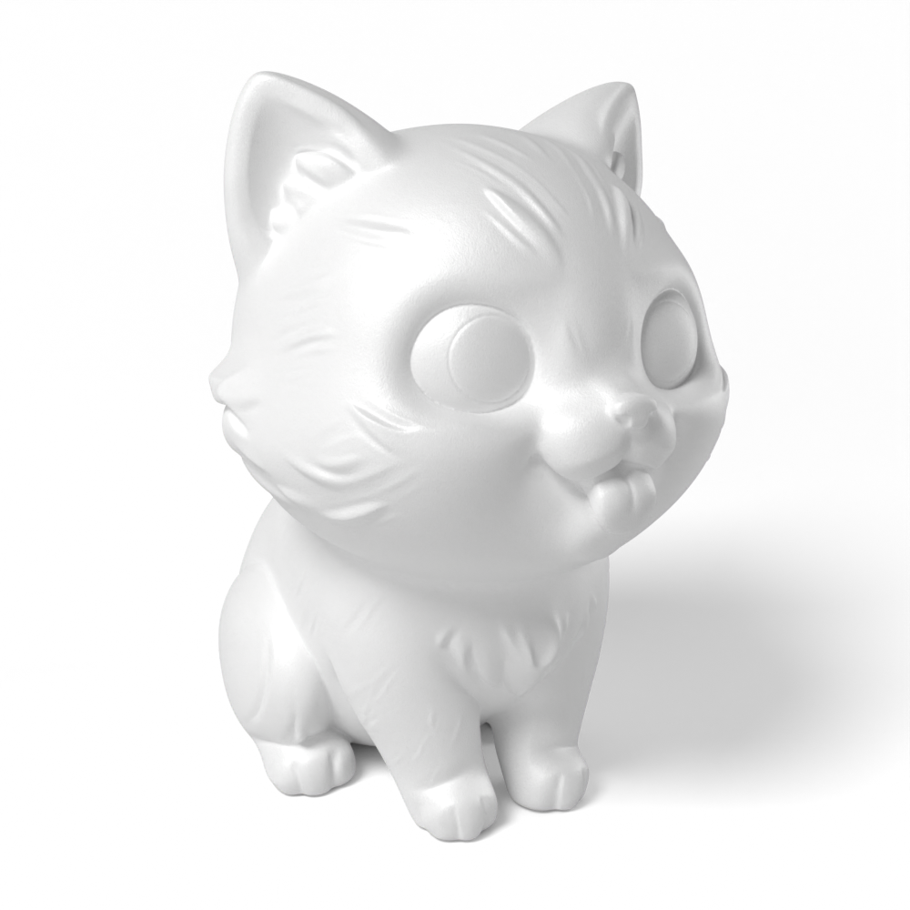 Paintable Happy Cat Toy - A04