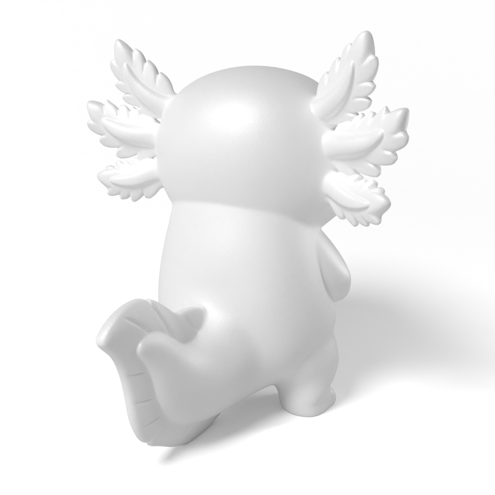 Paintable Cute Axolotl Toy - A02