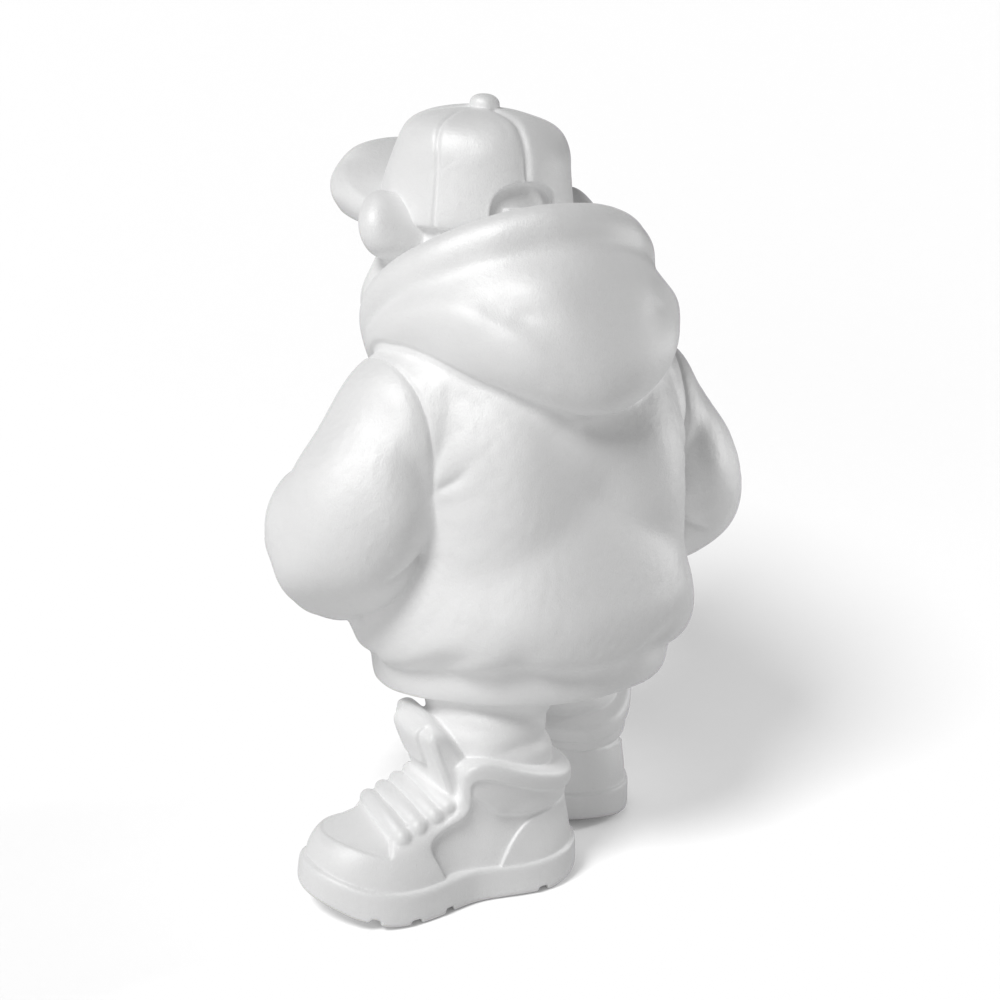 Paintable Hip Hop Bear Toy - A14