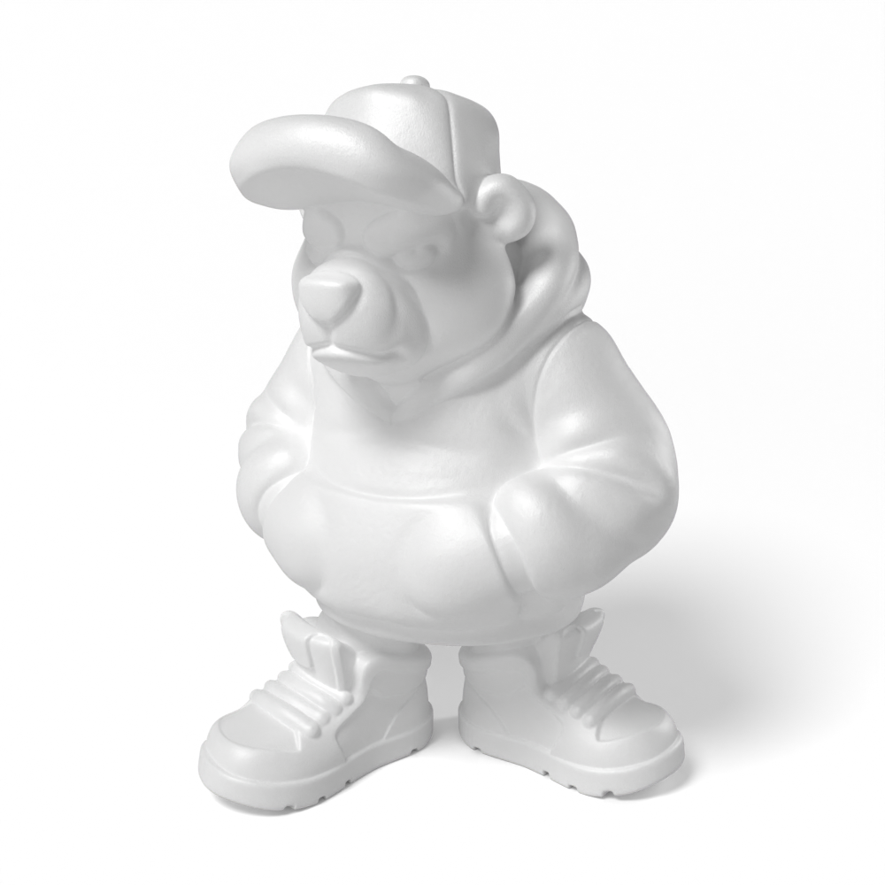 Paintable Hip Hop Bear Toy - A14
