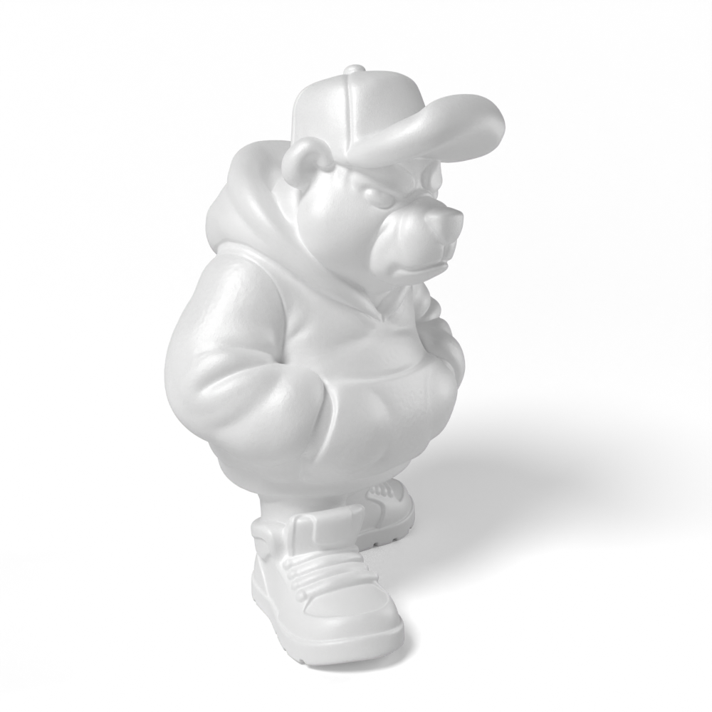 Paintable Hip Hop Bear Toy - A14
