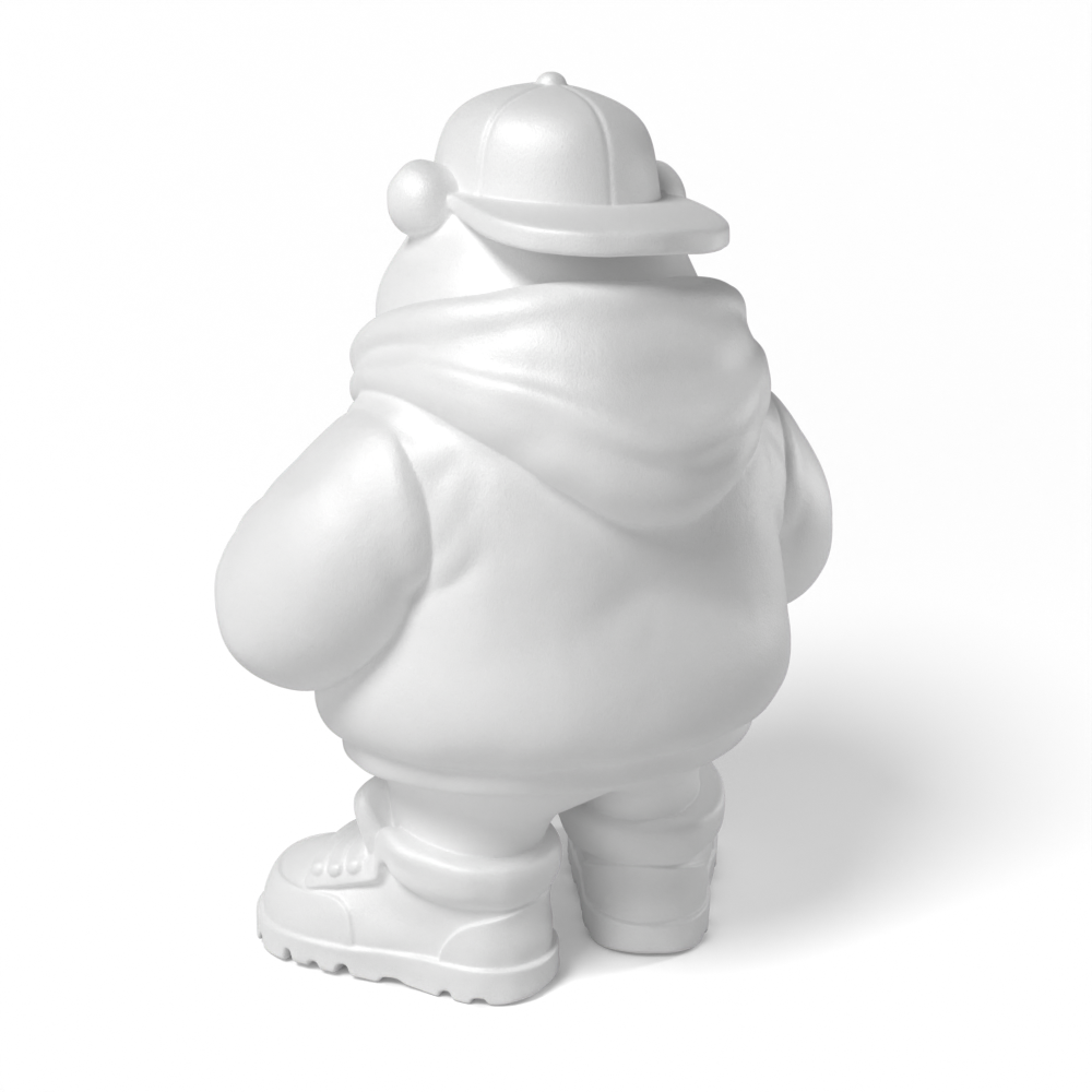Paintable Hip Hop Bear Toy - A15