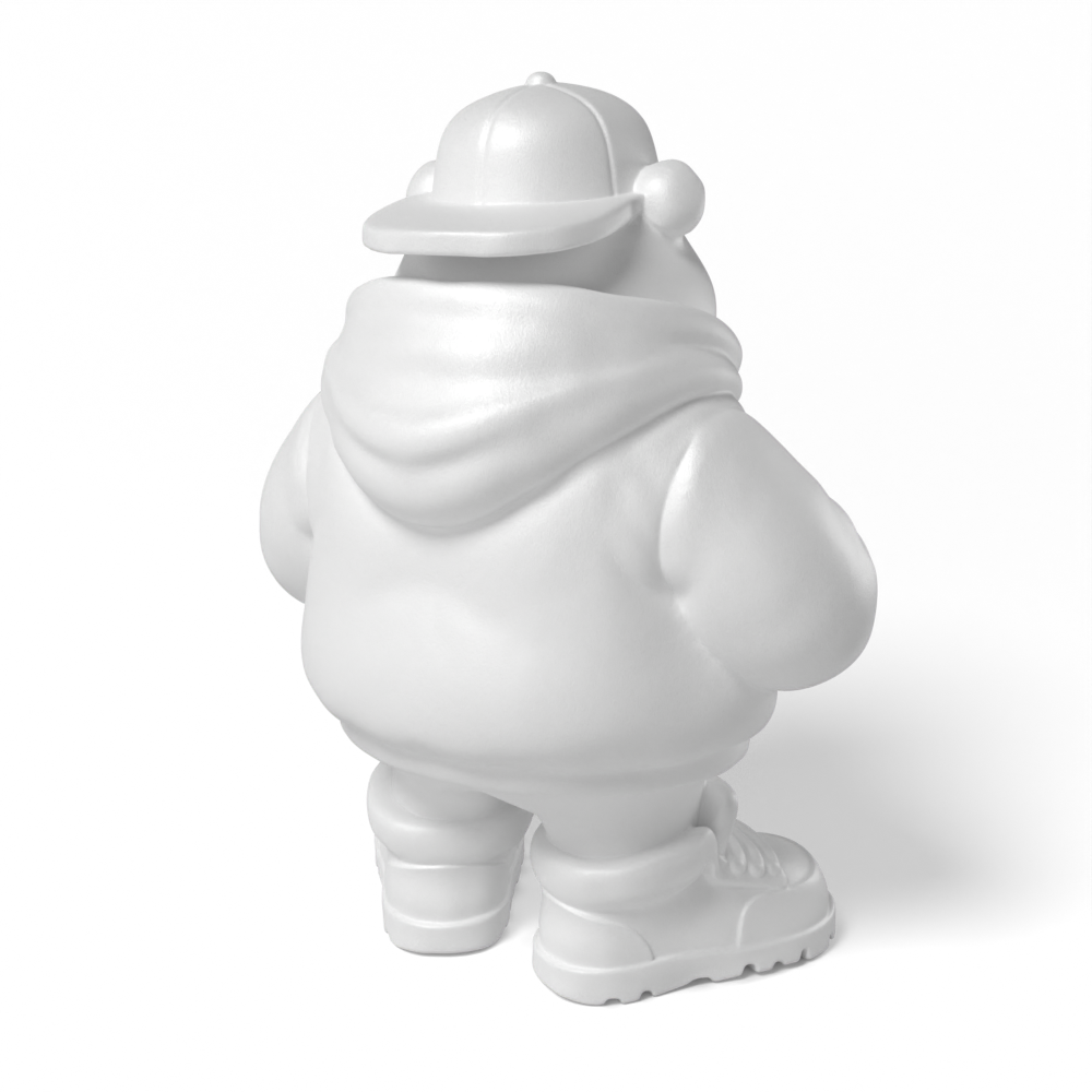 Paintable Hip Hop Bear Toy - A15