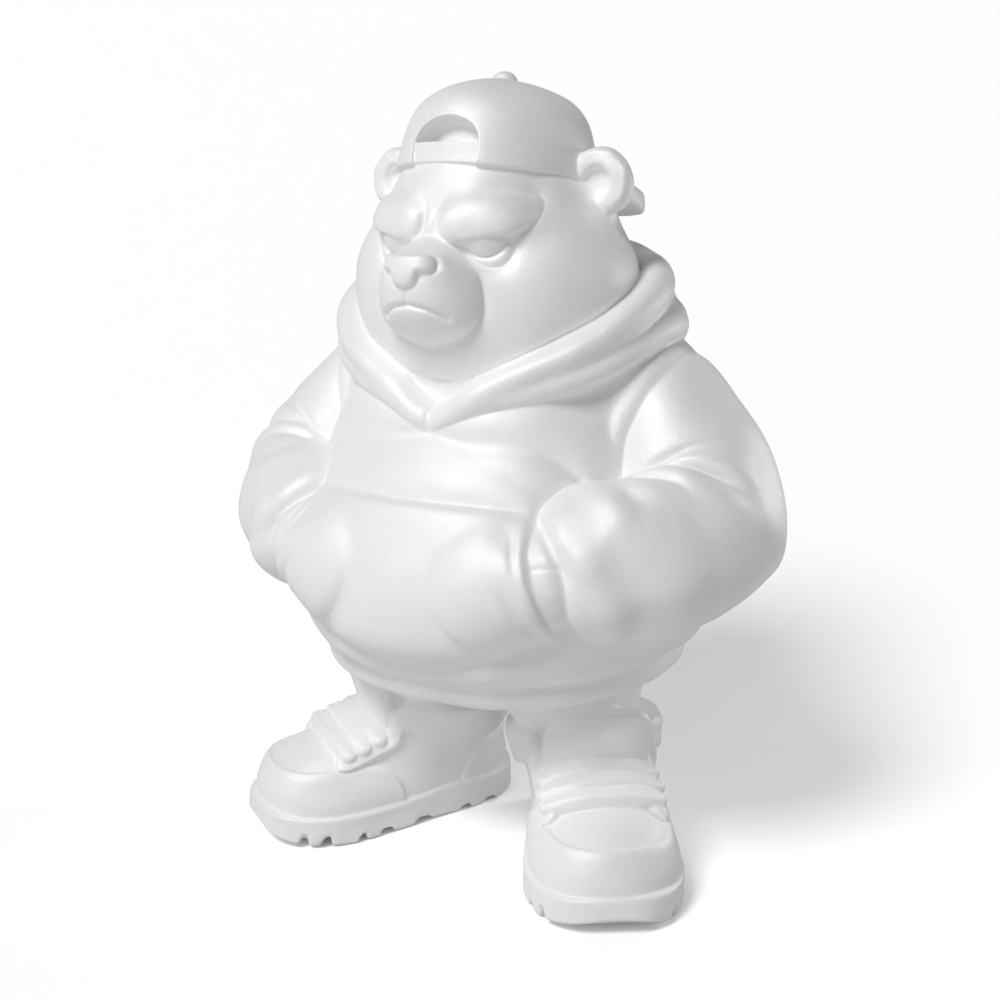 Paintable Hip Hop Bear Toy - A15