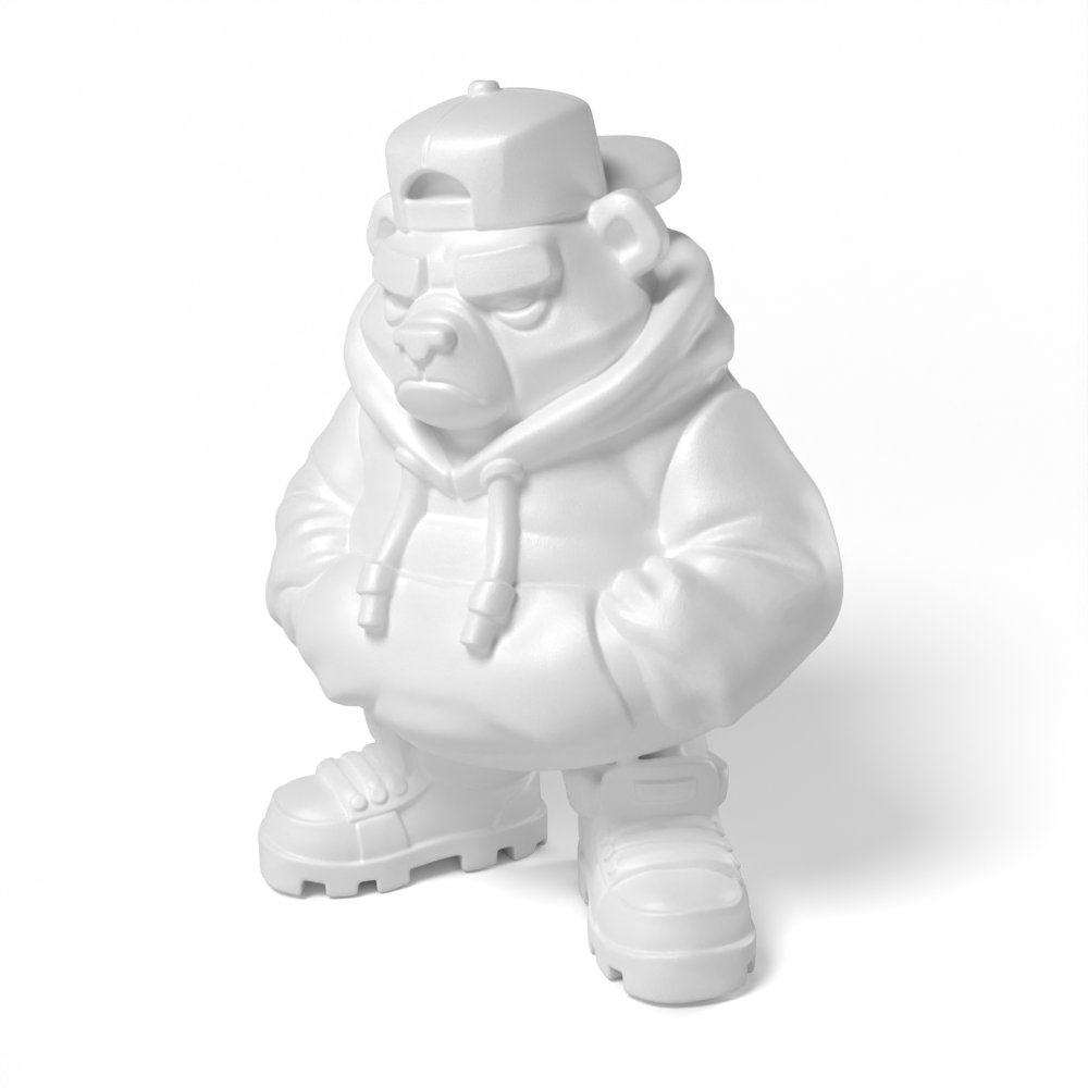 Paintable Hip Hop Bear Toy - A16