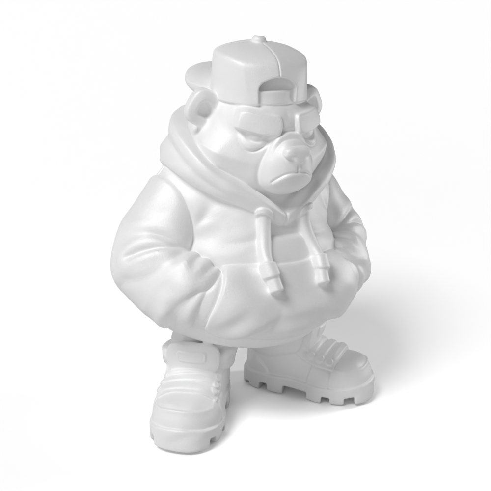 Paintable Hip Hop Bear Toy - A16