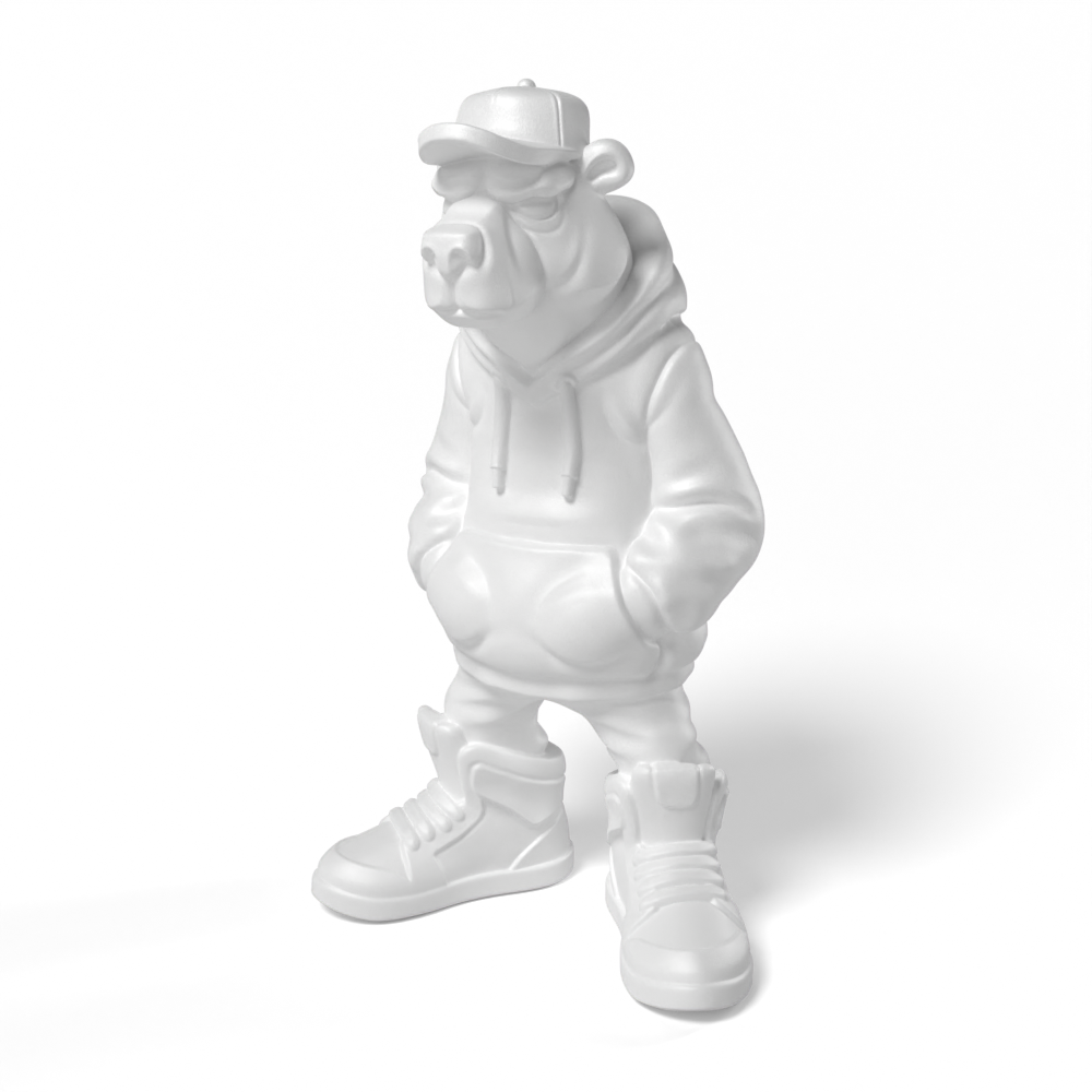 Paintable Hip Hop Bear Toy - A17