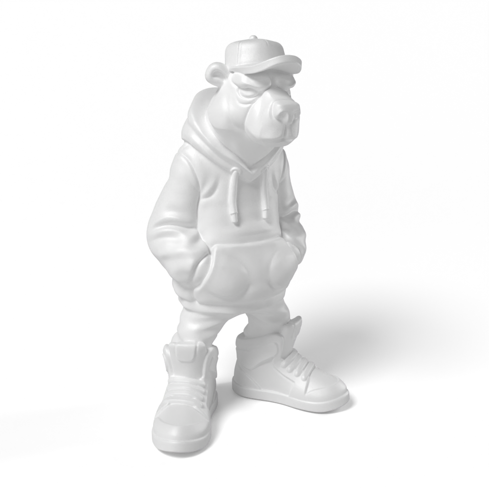 Paintable Hip Hop Bear Toy - A17