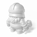 Paintable Dwarf Hammer Toy - A18