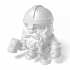 Paintable Dwarf Hammer Toy - A18