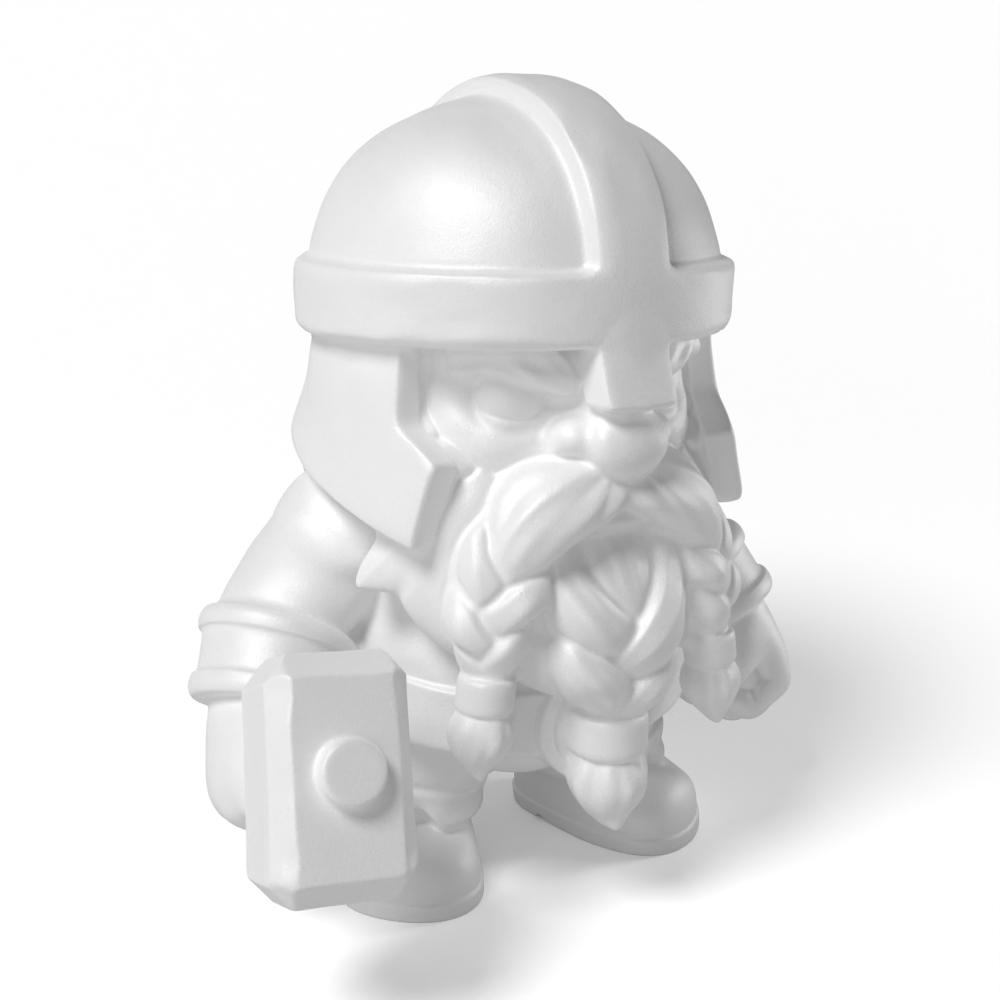 Paintable Dwarf Hammer Toy - A18