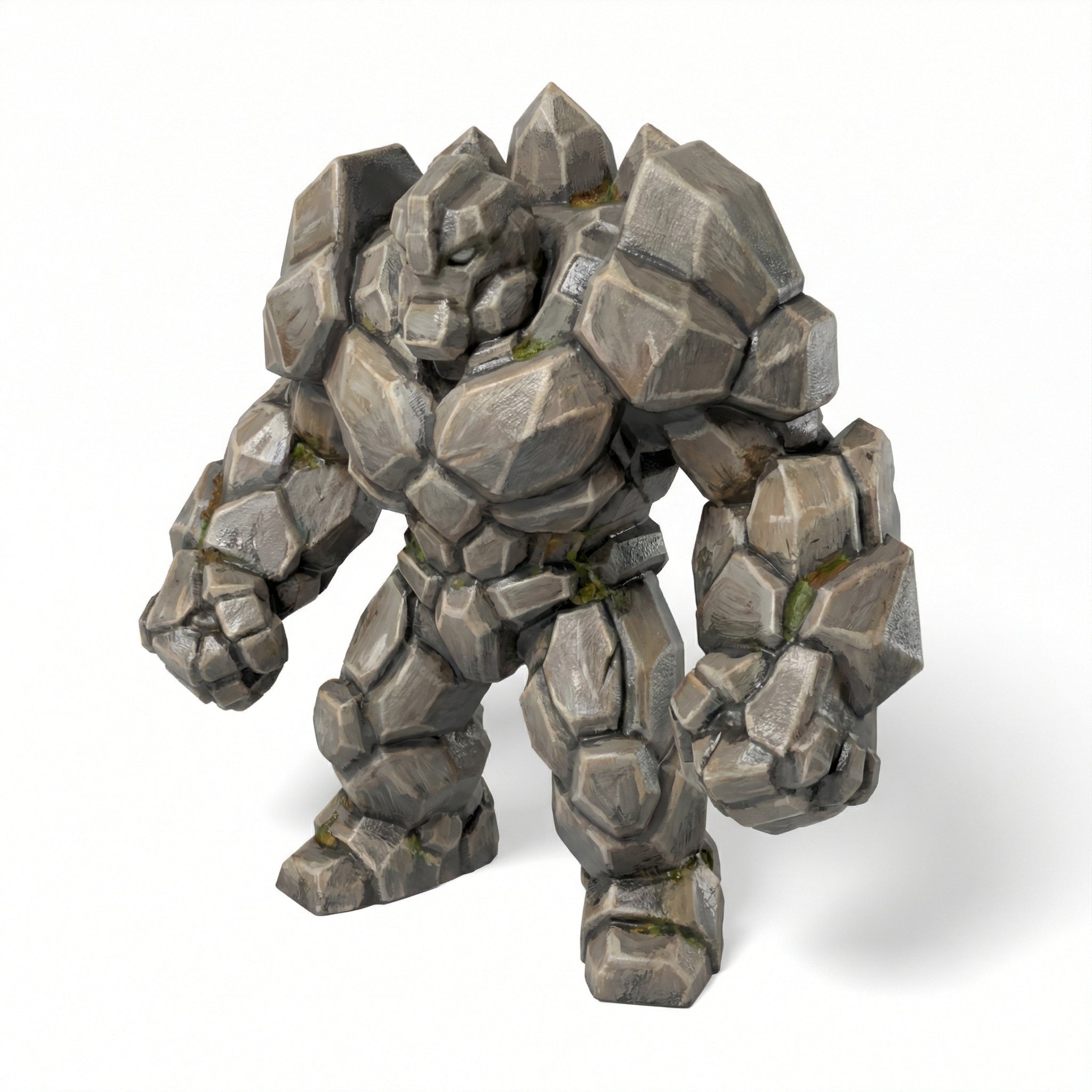 Paintable Crystal Golem Toy - A25