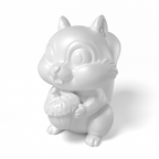 Paintable Squirrel Acorn Toy - A27