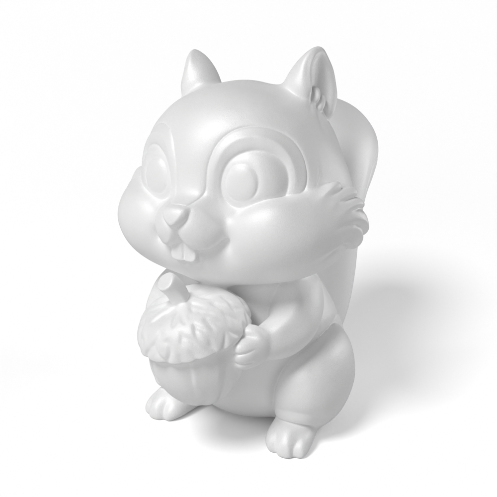 Paintable Squirrel Acorn Toy - A27