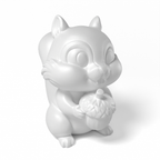 Paintable Squirrel Acorn Toy - A27