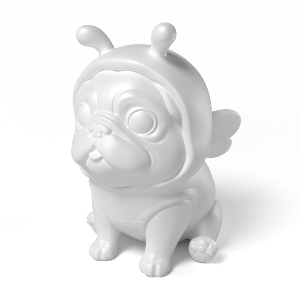 Paintable Pug Bee Costume Toy - A28