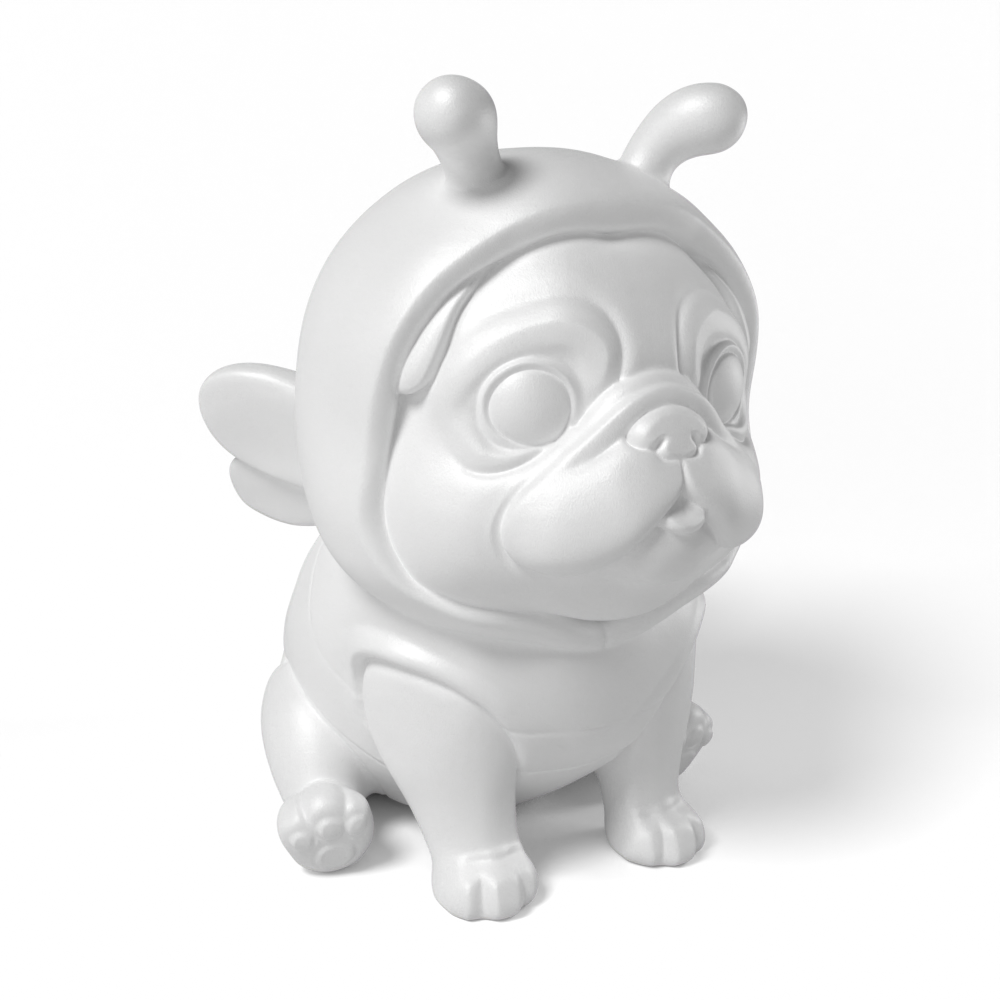 Paintable Pug Bee Costume Toy - A28