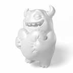 Paintable Monster Heart Toy - A38