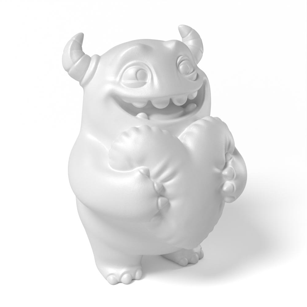 Paintable Monster Heart Toy - A38