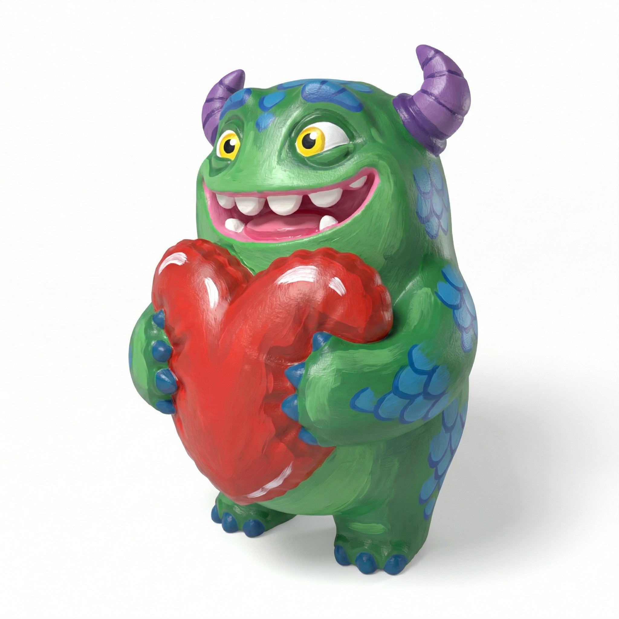 Paintable Monster Heart Toy - A38