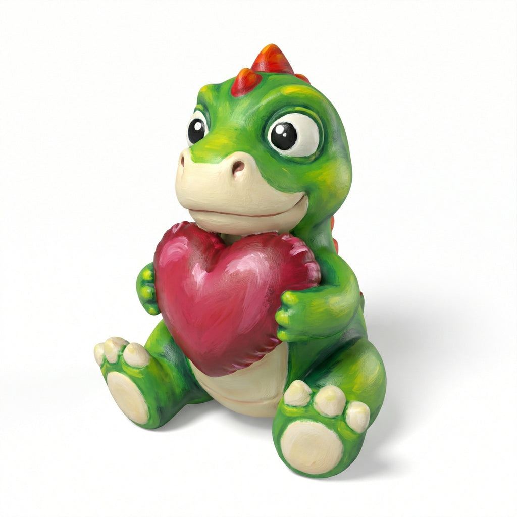 Paintable Dinosaur Heart Toy - A40