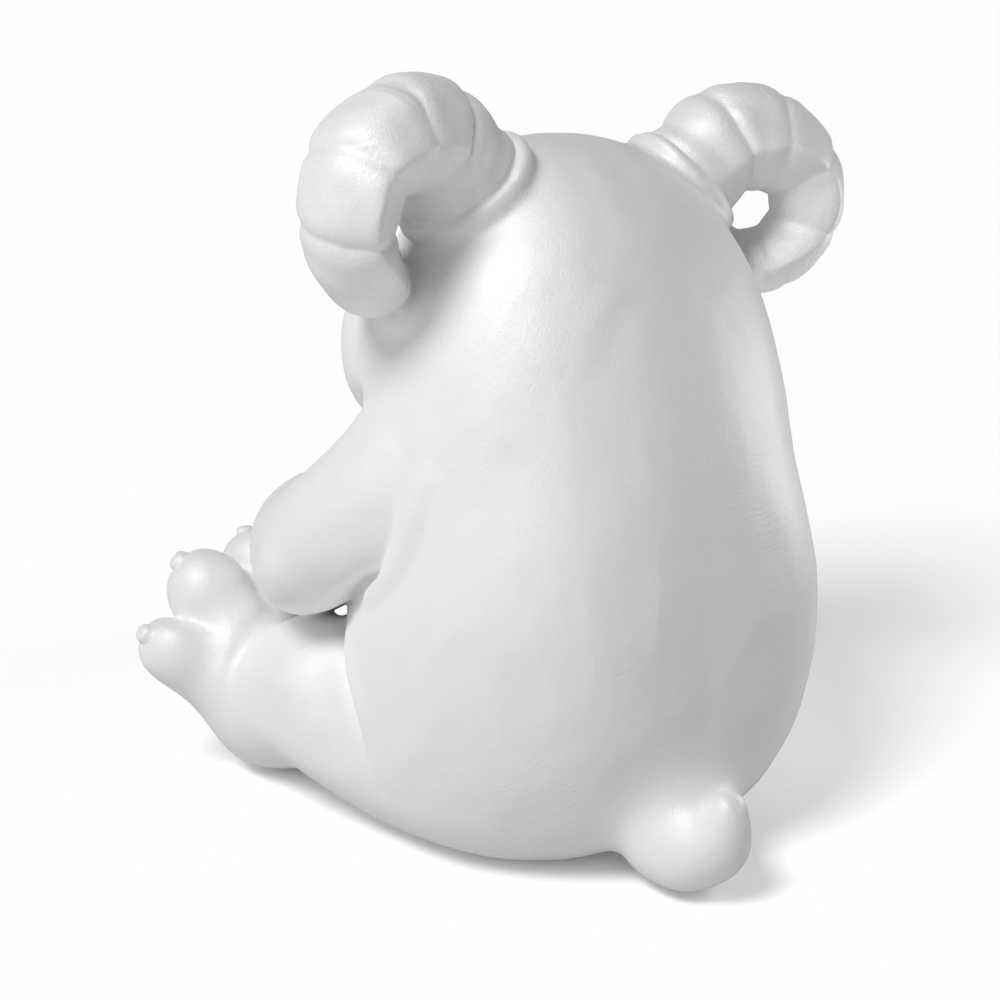Paintable Monster Heart Toy - A41