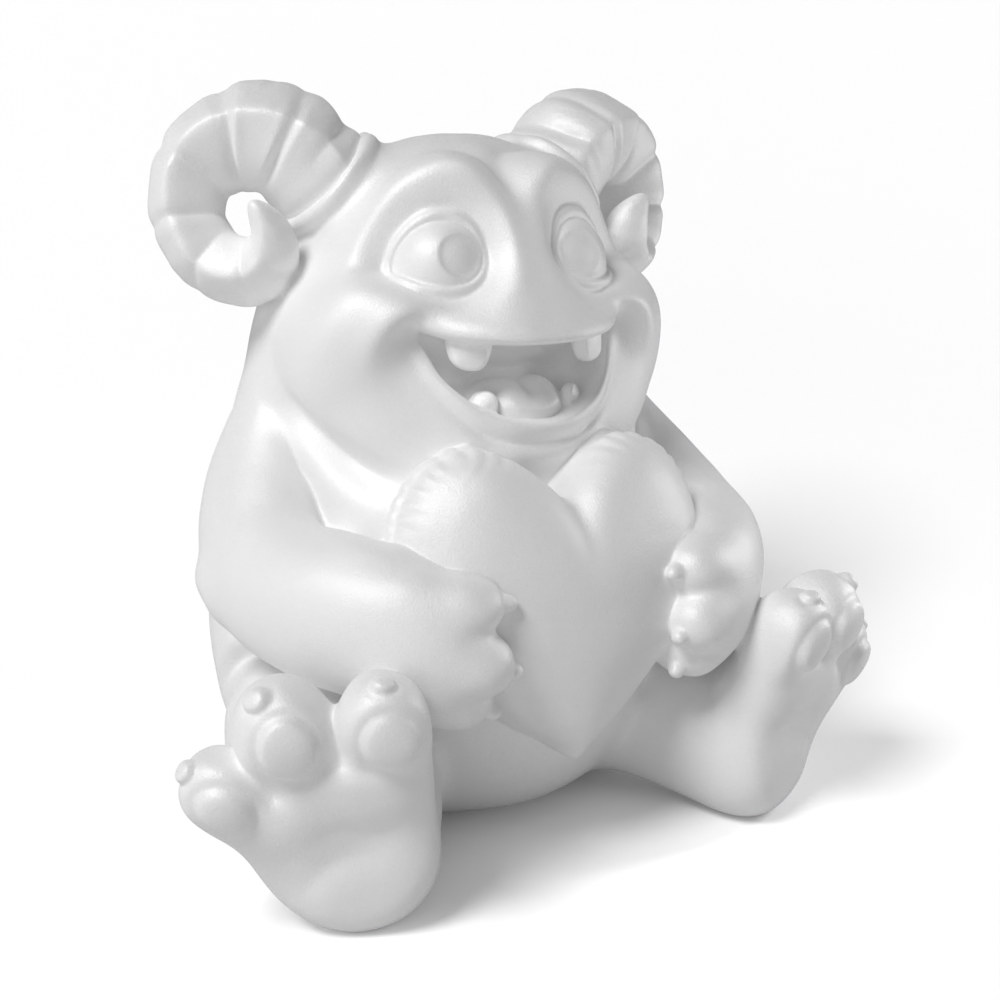 Paintable Monster Heart Toy - A41