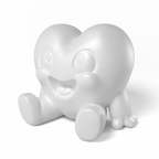 Paintable Heart Shaped Toy - A42