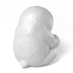 This DIY paintable sloth toy features a peaceful design hugging a mug. Perfect for customization, this collectible blank is ideal for artists and hobbyists alike.