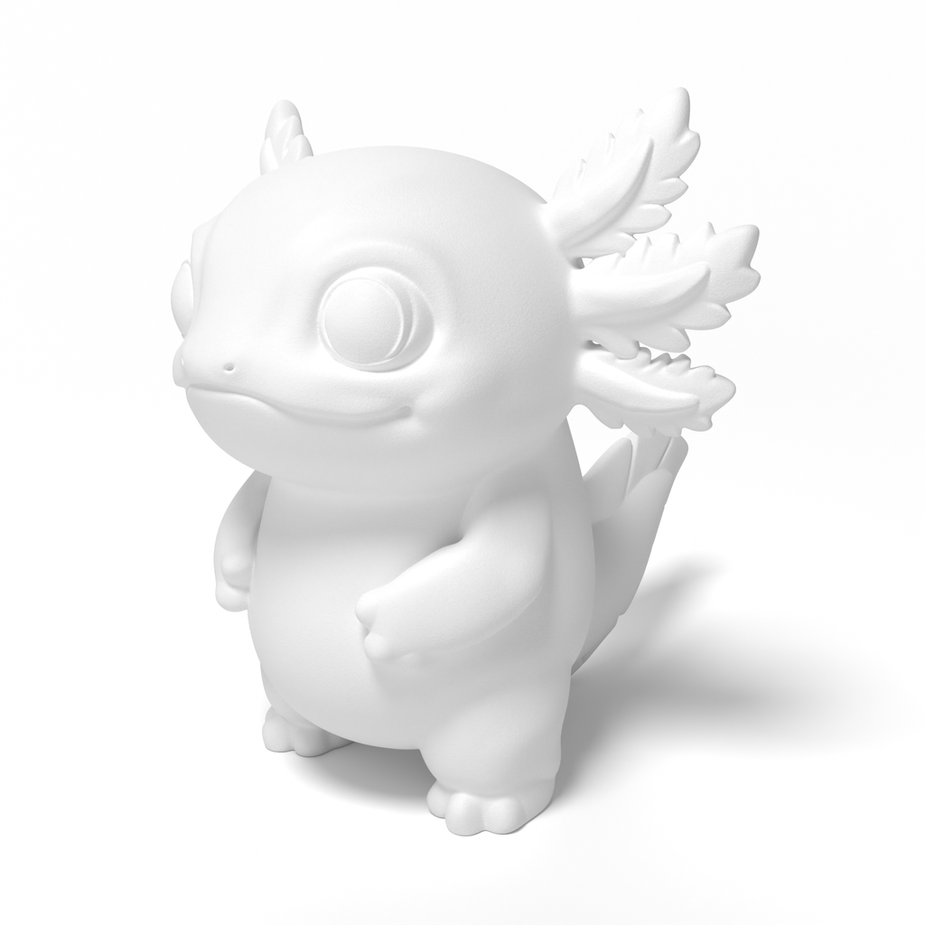 Happy Axolotl Toy Figurine - A02